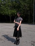 GINGHAM CHECK PUFF SHIRT