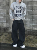 Nordic Slub Wide Flare Denim Pants