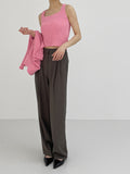 Berry Halter Sleeveless Knitwear