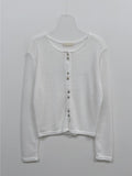 Shelly see-through round neck cardigan