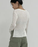 Slen Slit Knit T-shirt