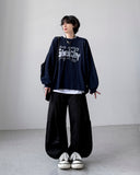 Streak Curve Wide Pants