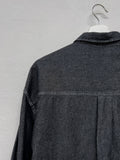 [Long sleeve ver.] Snap washing overfit denim shirt