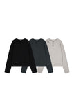 Ber double henley neck long sleeve