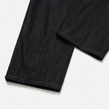 High waist pocket straight fit raw denim pt