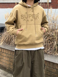 Crop Super Brushed Hood Tee