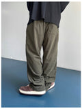 Twill Basic Corduroy Wide Pants
