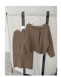 [SET] London Knit Cardigan Two-Piece