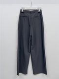 Hugo Belted One-Tuck Wide Slacks