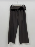 Folding Pintuck Wide Slacks