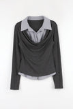 Seto Shirt Layered Shirring Tee