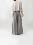 [Premium] Whole garment cashmere raglan knitwear