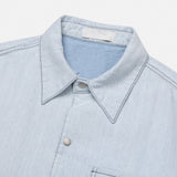 Vintage Patch Reverse Denim Shirt