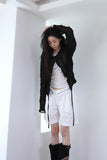 Two-Tuck Half Cotton Shorts