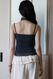 Leopard Velvet Scarf Sleeveless