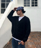 Mohair Two-Pocket Knit Cardigan
