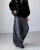 Bowl Pintuck Corduroy Pants