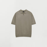 SS Comfort Half Open Collar Knit