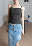 BUTTON LAYERED SLEEVELESS