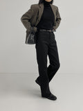 Single 3 button wool overfit coat jacket