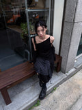 UNBAL DRAPE SLEEVELESS TOP