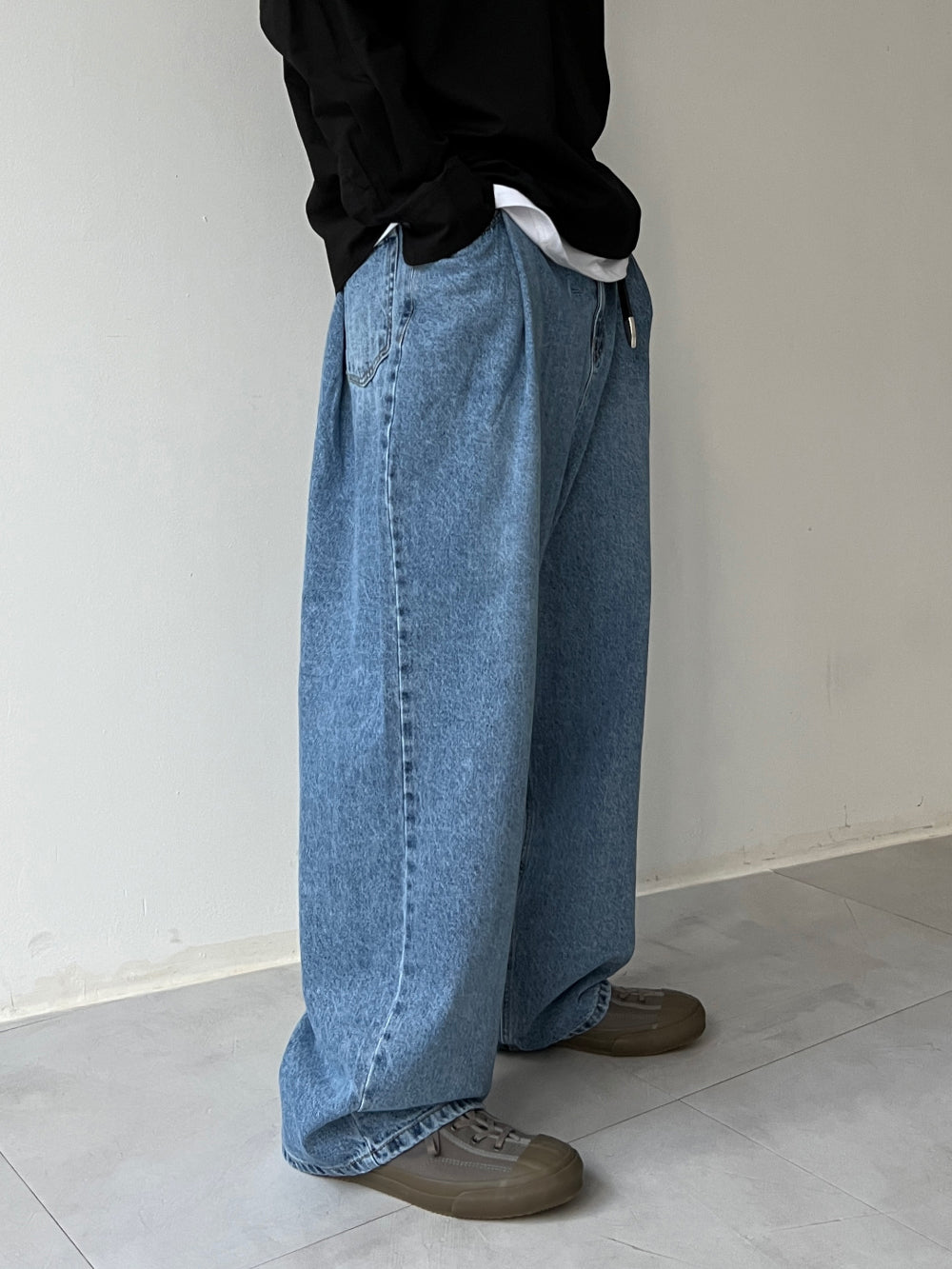 KOOLOSET】Front & Back Tuck Denim