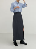 Lizzo banding slit long skirt