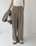 [summer] Chabeu High Waist Two Tuck Wide Slacks