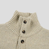 Meno High Neck Polar Knit Cardigan