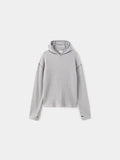 Stitch waffle hood knit