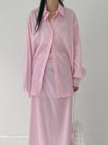 Shimmer Stripe Overfit Shirt