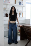 Lace Boat Neck Ringer Tee