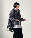 Paranormal Hood Knit Zip-Up