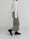 Lizzo banding slit long skirt