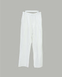 Marv Linen Two-Tuck Wide Slacks