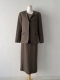 [Setup Available/Three-Piece] Bird H-Line Long Skirt