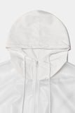 Translucence plastic zip-up