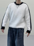 Chrome Angora Track Knit
