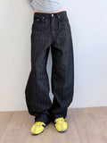 STRIPE BALLOON WIDE PANTS