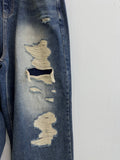 FW Tex Damege Medium Blue Denim PT