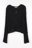 Hood Boucle Two-Way Zip-Up