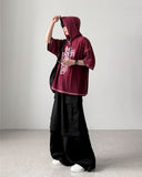 Enough Hooded Half Knit