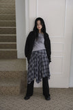 Rivet bean studded pants