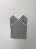 Lace Ribbed Sleeveless