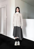 SOFT KNIT HOOD ZIP-UP
