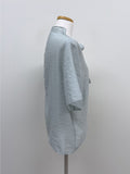 Carmen tie short sleeve blouse