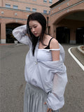 WAVE ZIPPER NYLON HOODIE