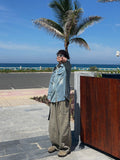 Snap Button Denim Shirt Jacket