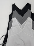 Mori Frill Layered Sleeveless One-Piece Dress