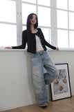 Poe flower snap cardigan